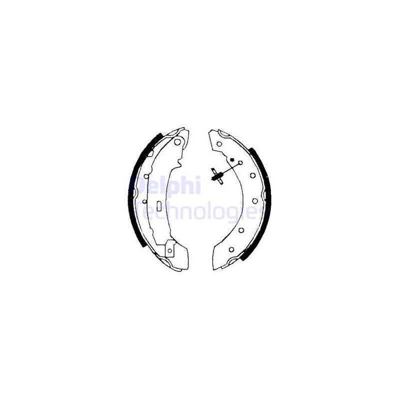 Jeu de mâchoires de frein DELPHI