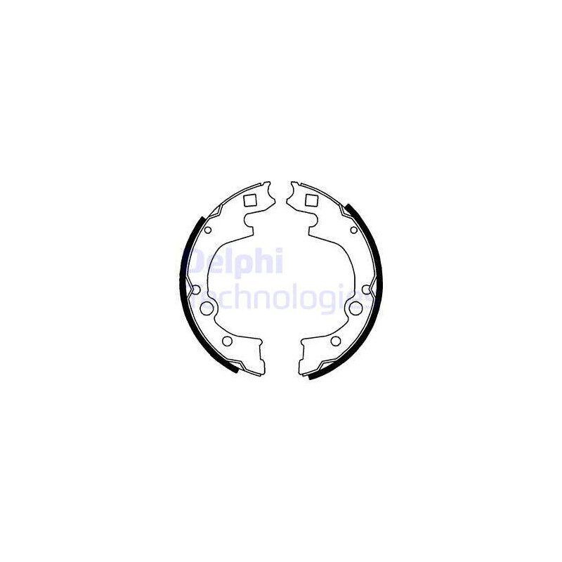 Jeu de mâchoires de frein DELPHI