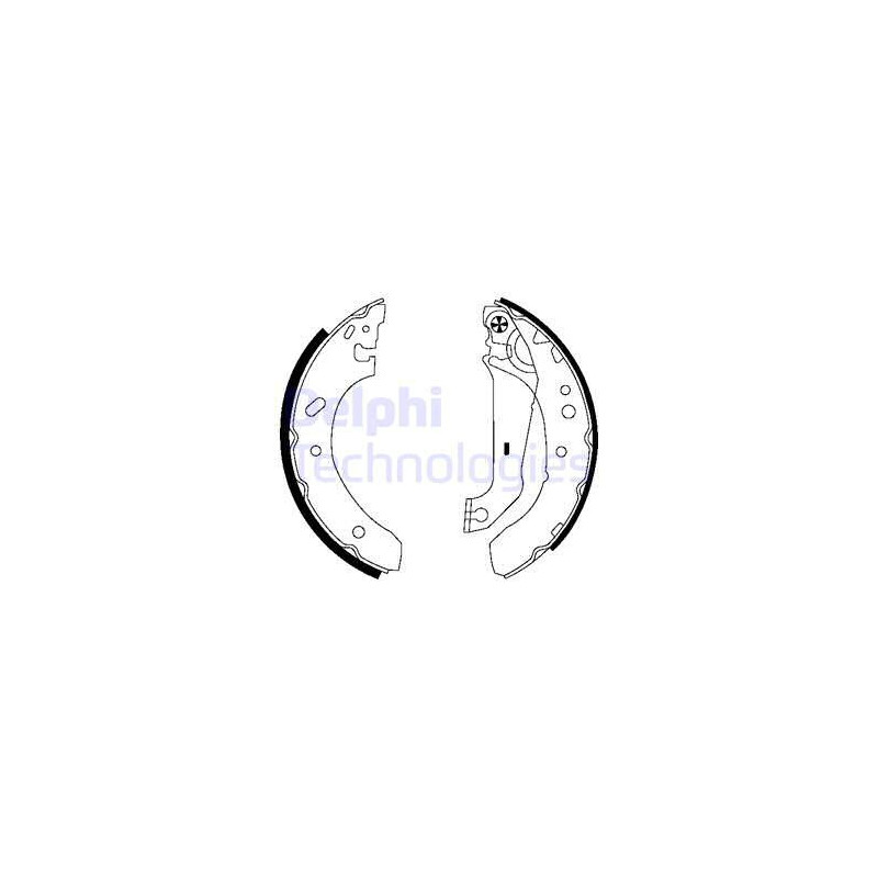Jeu de mâchoires de frein DELPHI