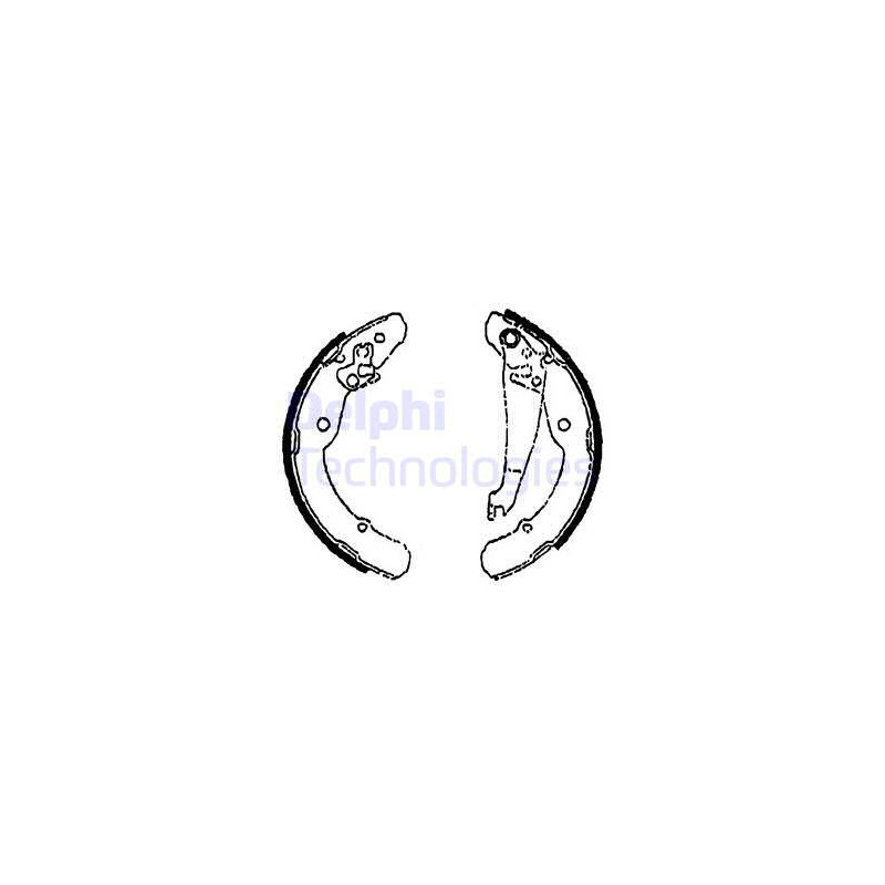 Jeu de mâchoires de frein DELPHI