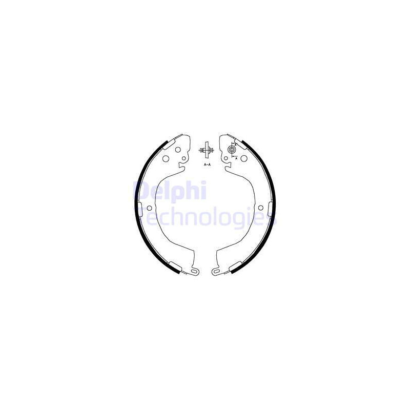 Jeu de mâchoires de frein DELPHI