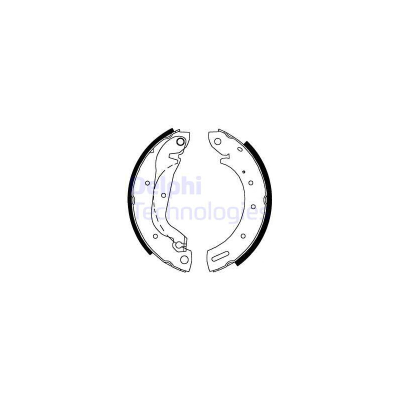 Jeu de mâchoires de frein DELPHI