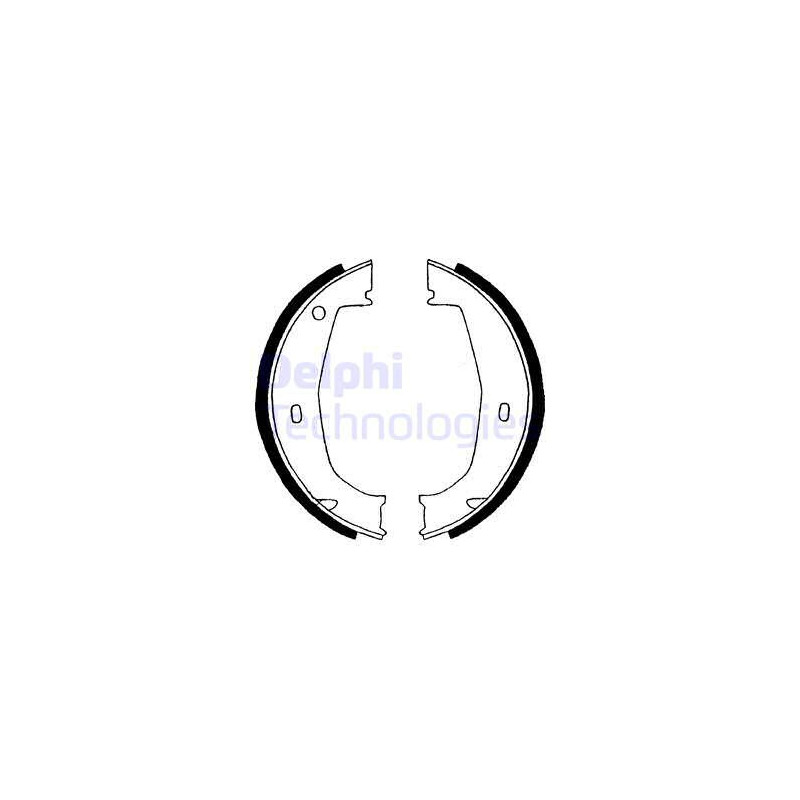 Jeu de mâchoires de frein DELPHI