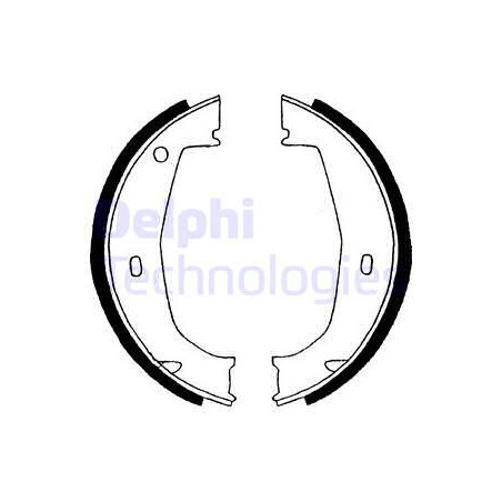 Jeu de mâchoires de frein DELPHI