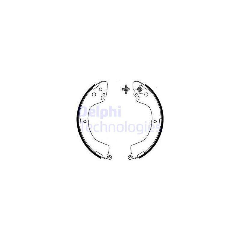 Jeu de mâchoires de frein DELPHI