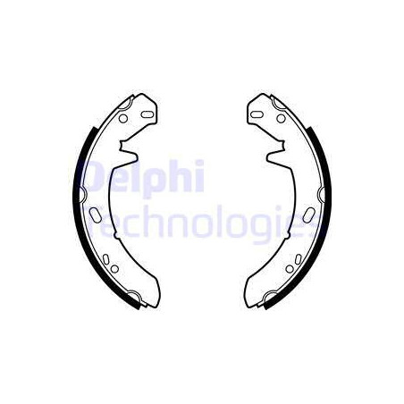 Jeu de mâchoires de frein DELPHI