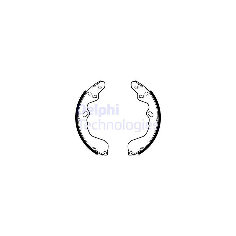 Jeu de mâchoires de frein DELPHI