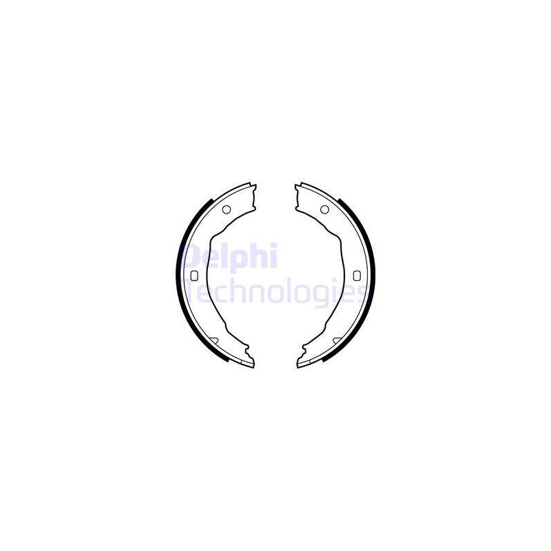 Jeu de mâchoires de frein (frein de stationnement) DELPHI
