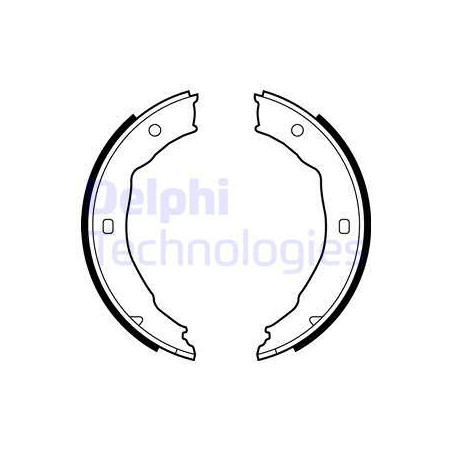 Jeu de mâchoires de frein (frein de stationnement) DELPHI