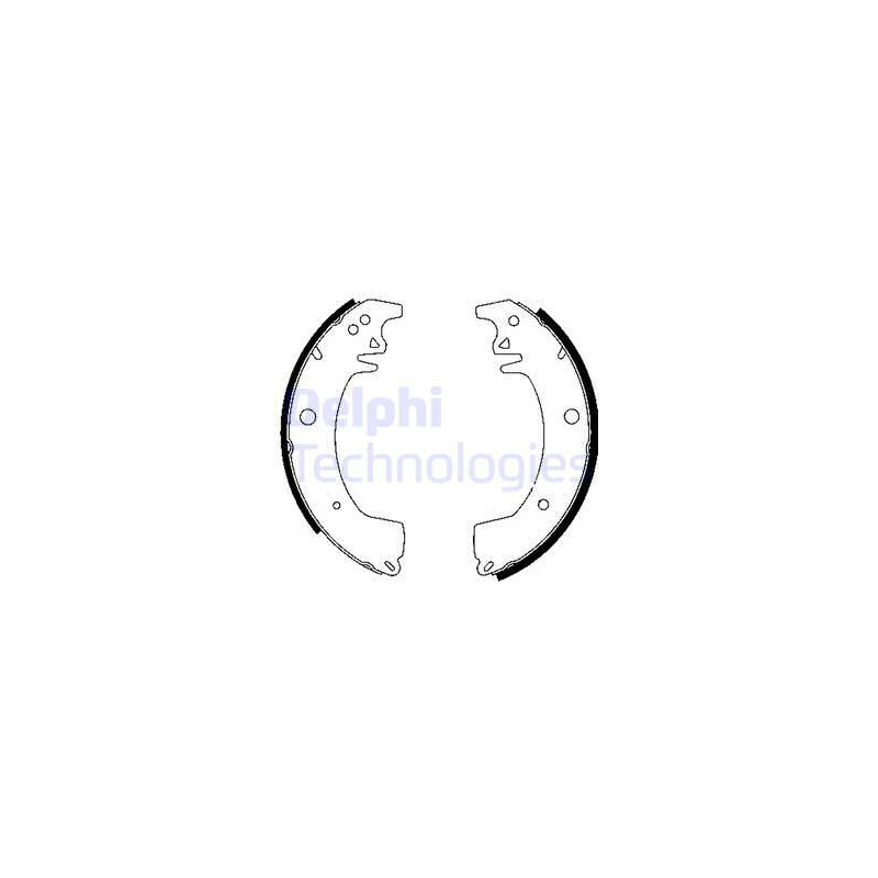 Jeu de mâchoires de frein DELPHI