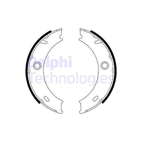 Jeu de mâchoires de frein (frein de stationnement) DELPHI