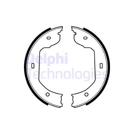 Jeu de mâchoires de frein DELPHI