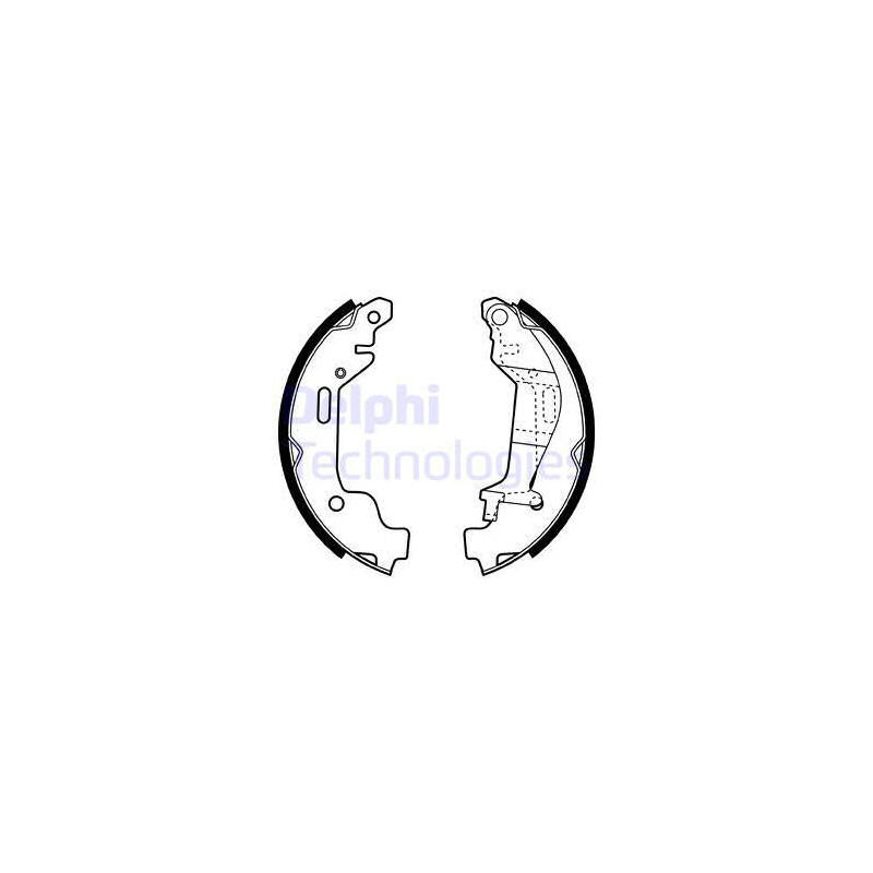 Jeu de mâchoires de frein DELPHI
