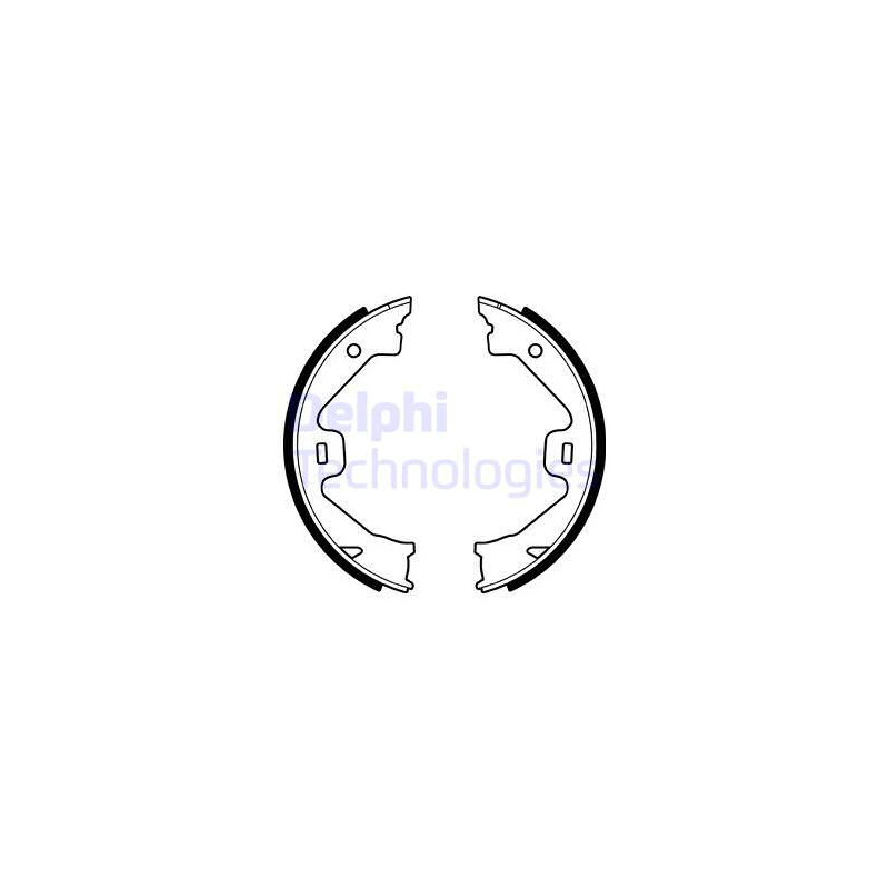 Jeu de mâchoires de frein (frein de stationnement) DELPHI