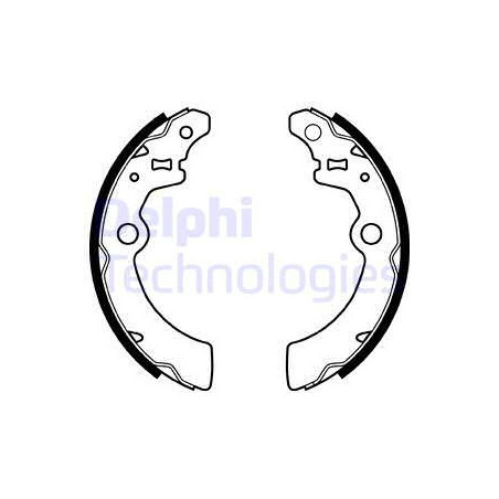 Jeu de mâchoires de frein DELPHI