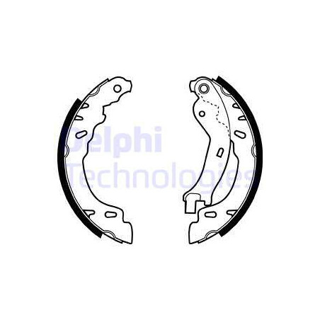 Jeu de mâchoires de frein DELPHI