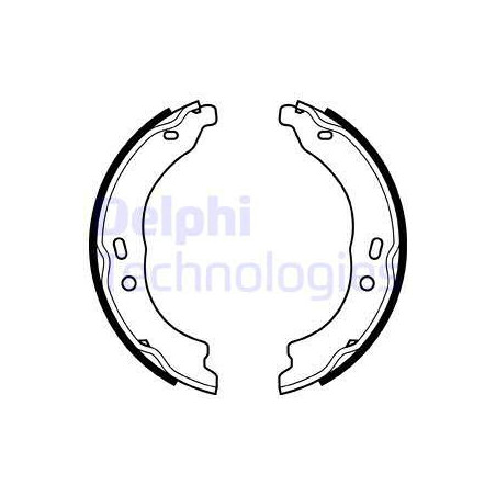 Jeu de mâchoires de frein (frein de stationnement) DELPHI