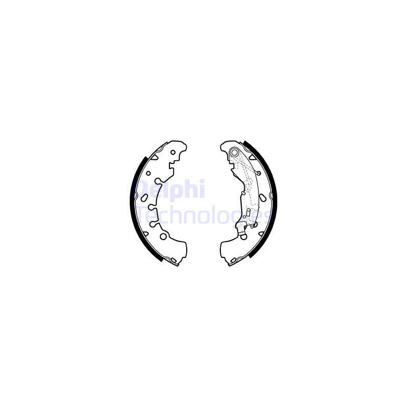 Jeu de mâchoires de frein DELPHI
