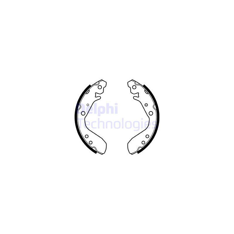 Jeu de mâchoires de frein DELPHI