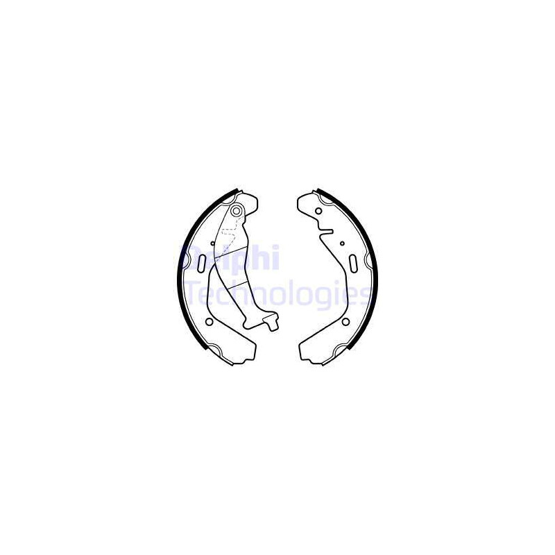 Jeu de mâchoires de frein DELPHI