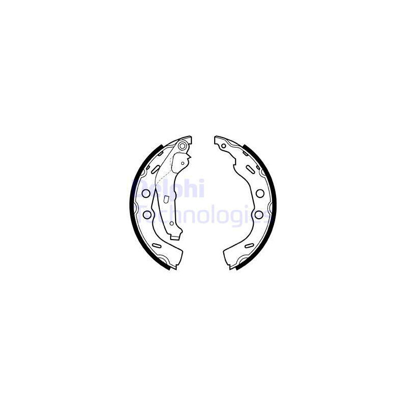 Jeu de mâchoires de frein DELPHI