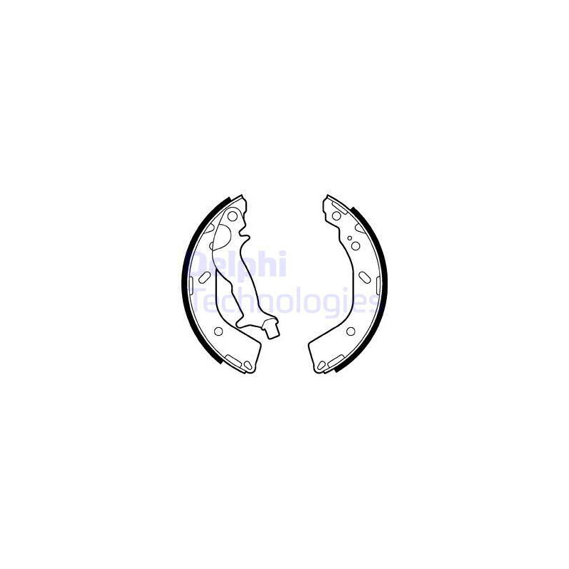 Jeu de mâchoires de frein DELPHI
