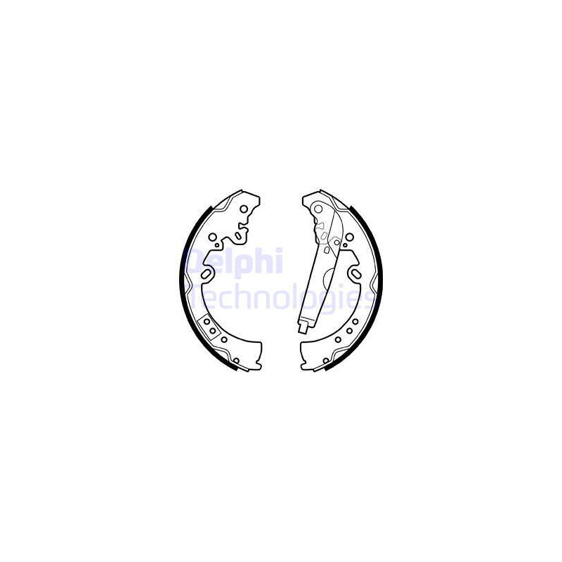 Jeu de mâchoires de frein DELPHI