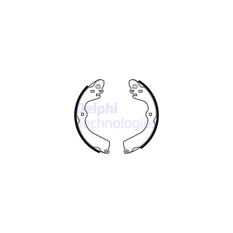 Jeu de mâchoires de frein DELPHI