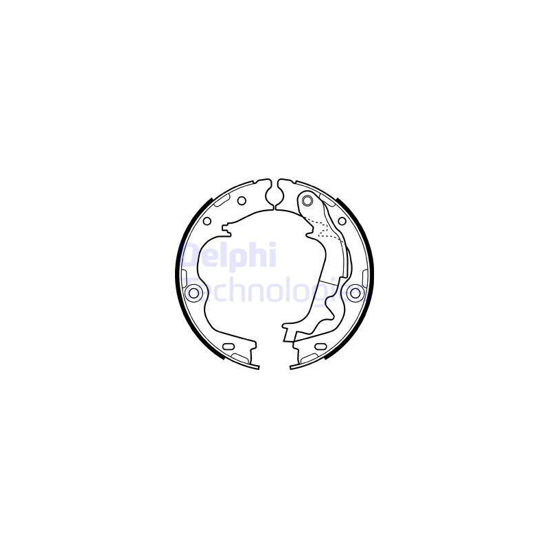 Jeu de mâchoires de frein (frein de stationnement) DELPHI