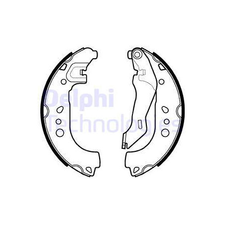 Jeu de mâchoires de frein...