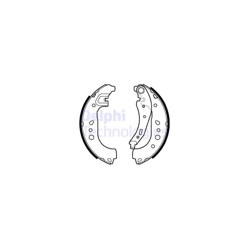 Jeu de mâchoires de frein DELPHI