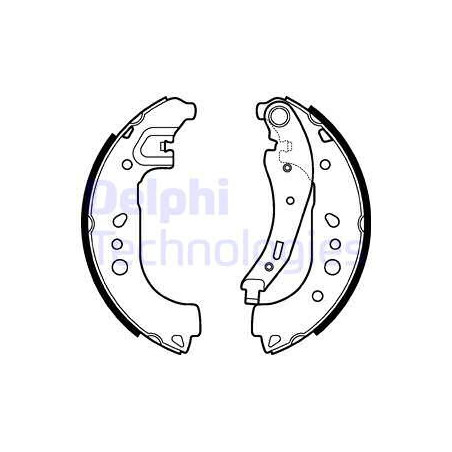 Jeu de mâchoires de frein DELPHI