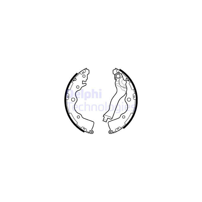 Jeu de mâchoires de frein DELPHI