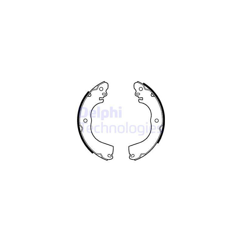 Jeu de mâchoires de frein DELPHI