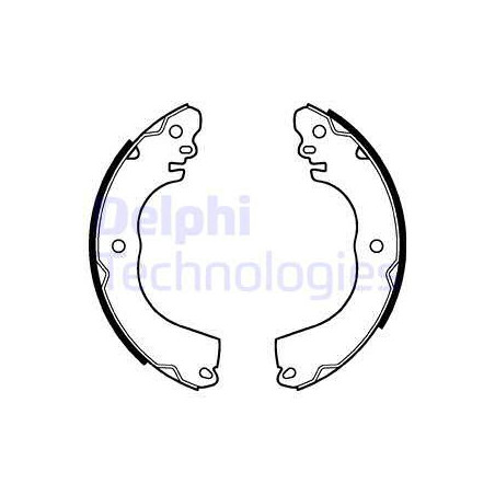 Jeu de mâchoires de frein DELPHI