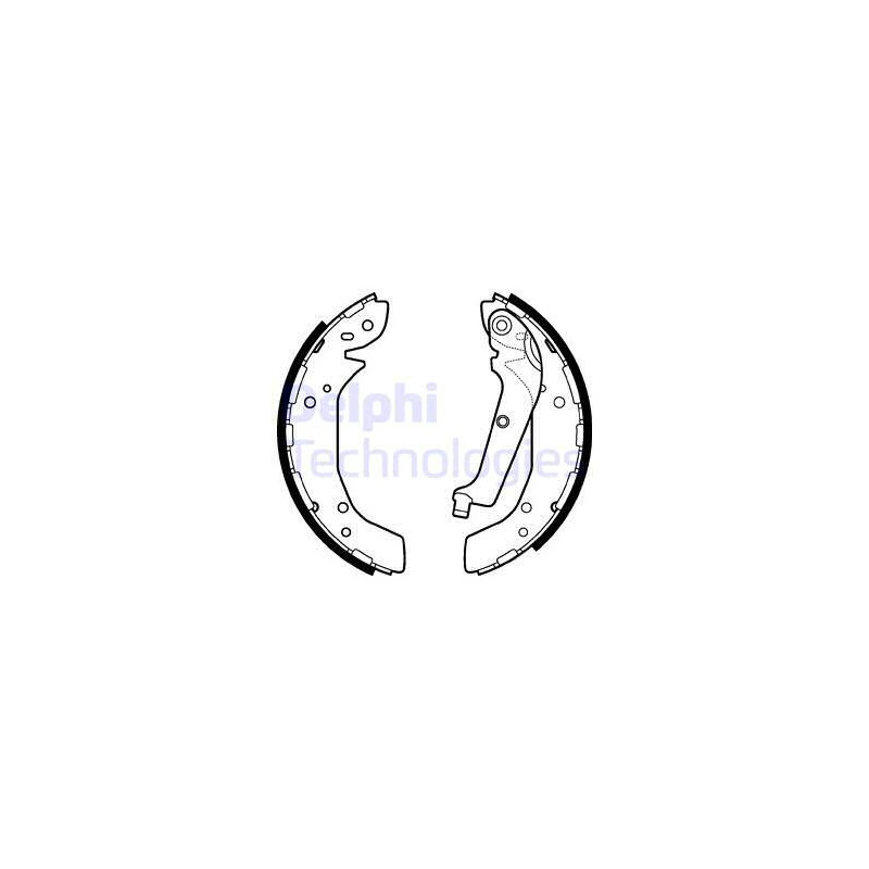 Jeu de mâchoires de frein DELPHI