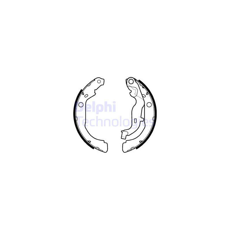 Jeu de mâchoires de frein DELPHI