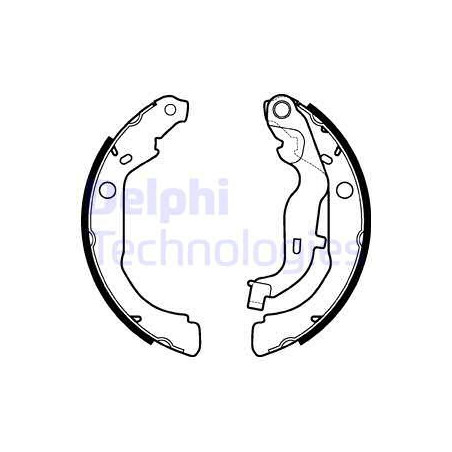 Jeu de mâchoires de frein DELPHI