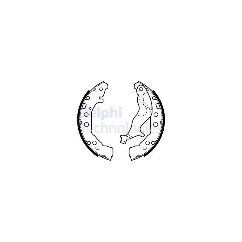 Jeu de mâchoires de frein DELPHI