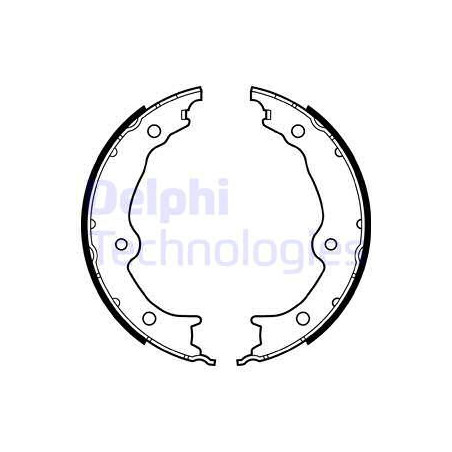 Jeu de mâchoires de frein DELPHI