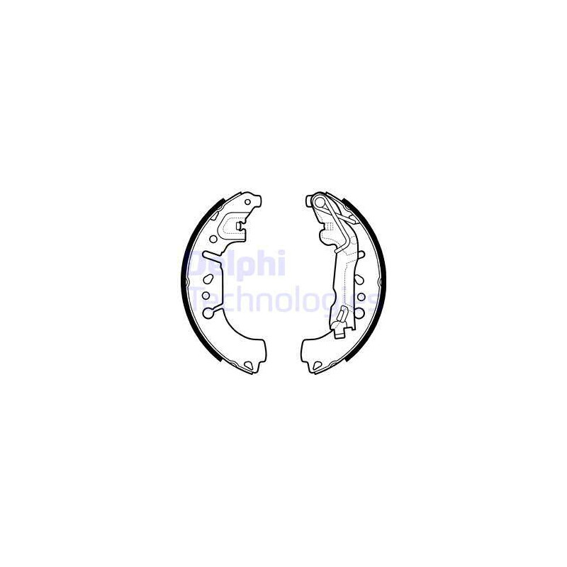 Jeu de mâchoires de frein DELPHI