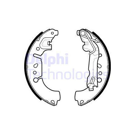 Jeu de mâchoires de frein...