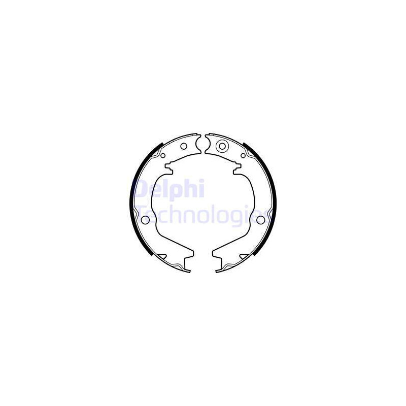 Jeu de mâchoires de frein DELPHI