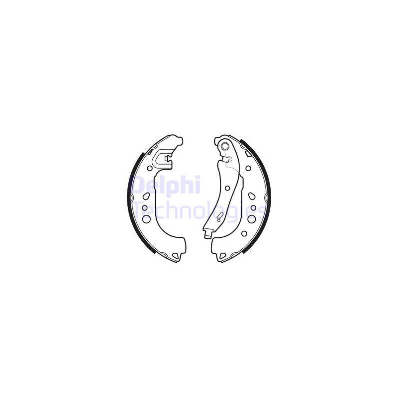 Jeu de mâchoires de frein DELPHI