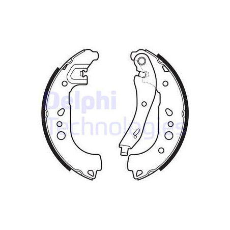 Jeu de mâchoires de frein DELPHI