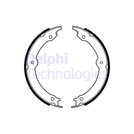 Jeu de mâchoires de frein (frein de stationnement) DELPHI
