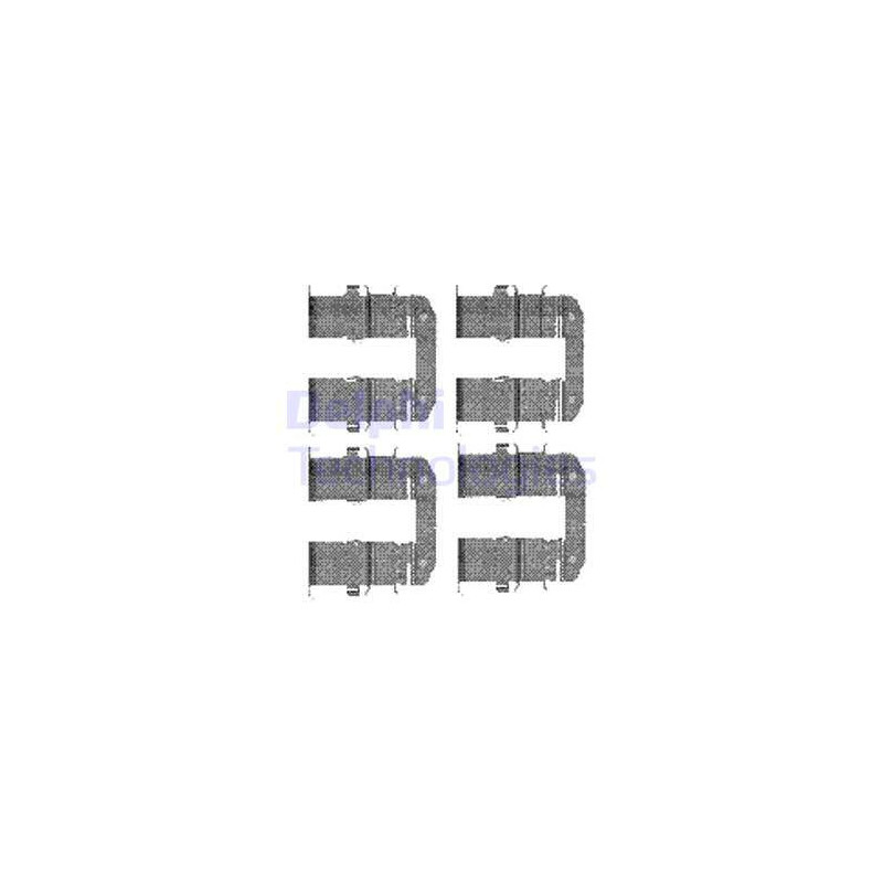 Kit d'accessoires (plaquette de frein) DELPHI