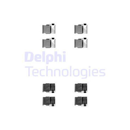 Kit d'accessoires (plaquette de frein) DELPHI