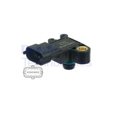 Capteur (pression du tuyau d'admission) DELPHI