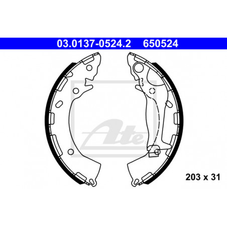 Jeu de mâchoires de frein ATE